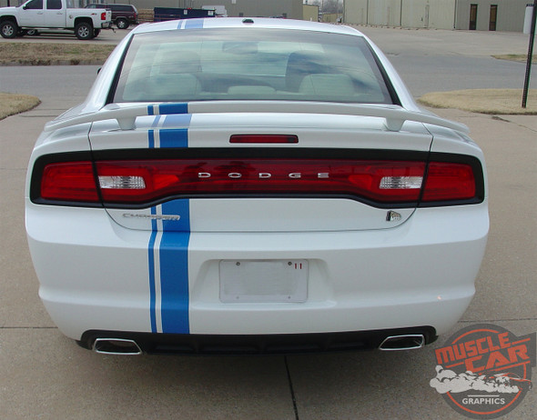 Rear view of 2014 Dodge Charger Euro Stripes E RALLY 2011 2012 2013 2014